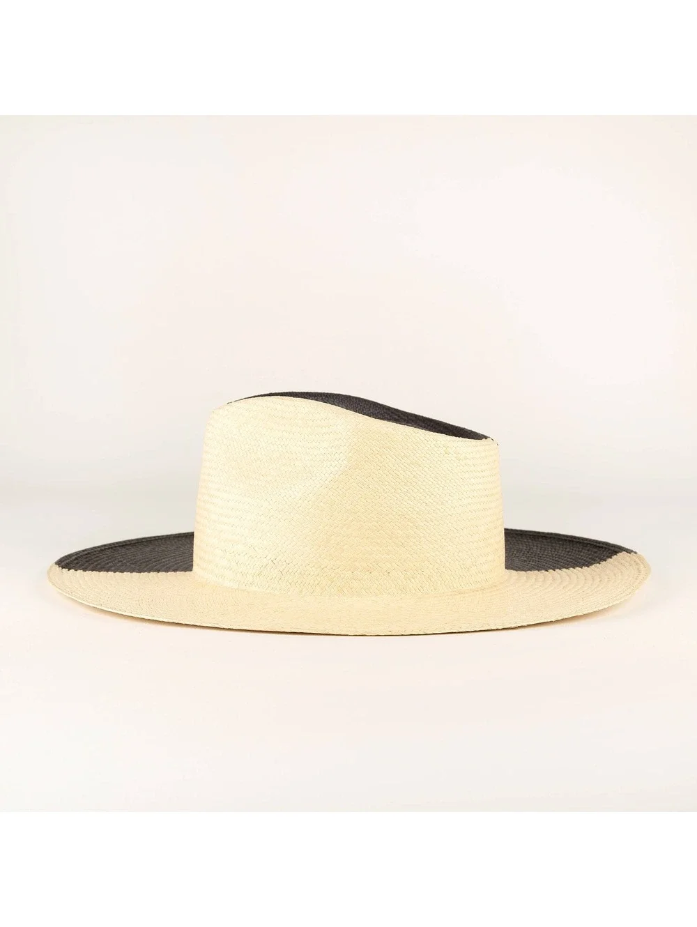 Deluxe Two Tone Resort Style Panama Hat